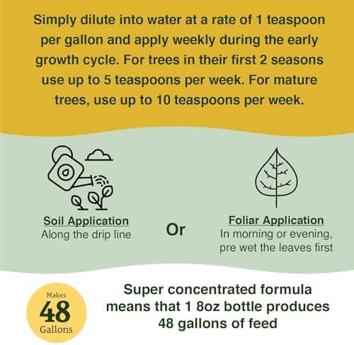 Farmer's Secret Fruit Tree Booster Fertilizer - Super Concentrated and Phosphorus Rich - Formulated for All Fruit Trees Including Peach, Banana, and Apple (8oz) - Image 4