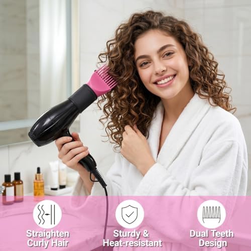 Segbeauty Blow Dryer Comb Brush Attachment for Nozzle 1.69-1.76in & 2.12in - Image 5