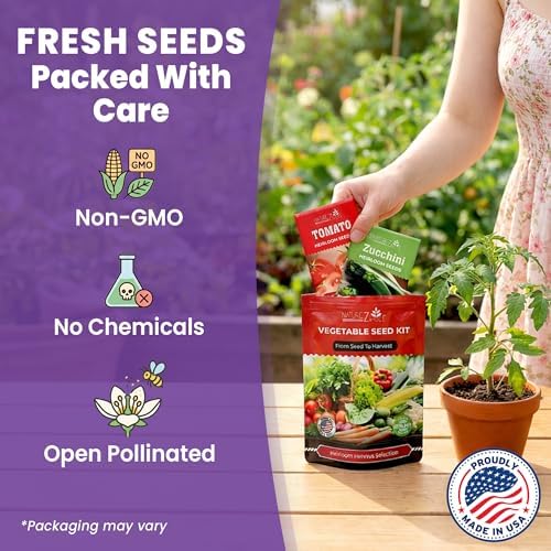 11 Heirloom Seeds for Planting Vegetables and Fruits, 4800 Survival Seed Vault and Doomsday Prepping Supplies, Gardening Seeds Variety Pack, Vegetable Seeds for Planting Home Garden Non GMO - Image 3