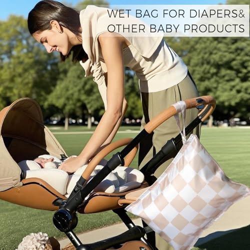 RelaxScene Wet Dry Bags Water Resistant - 3 Pack Reusable Waterproof Wet Dry Bag for Swimsuits & Baby Clothes - Leakproof Storage Pouch Bag for Travel & Baby Diaper - Travel Laundry Daycare Bags - Image 5