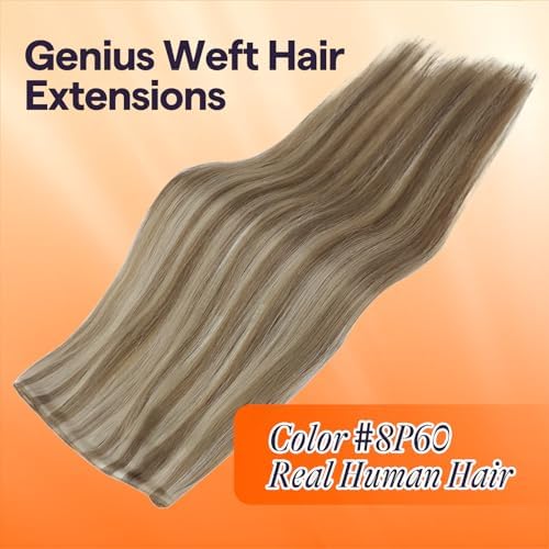 Full Shine Genius Weft Hair Extensions Real Human Hair 20 Inch 60g - Image 2