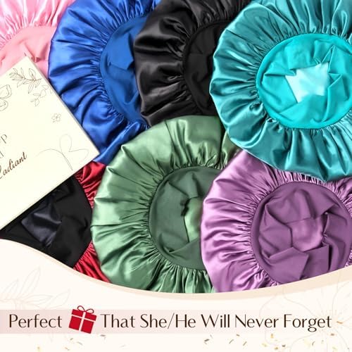 YANIBEST Soft Satin Bonnet for Men Women, Sleep Cap to Maintain Moisture - Image 5