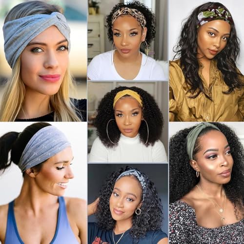 Kachanaa 6 Pcs Non-Slip Headbands for Women,Boho Hair Bands Soft Cross Elastic Head Bands Hair Accessories,Wear for Yoga Working Out Travel or Running - Image 6