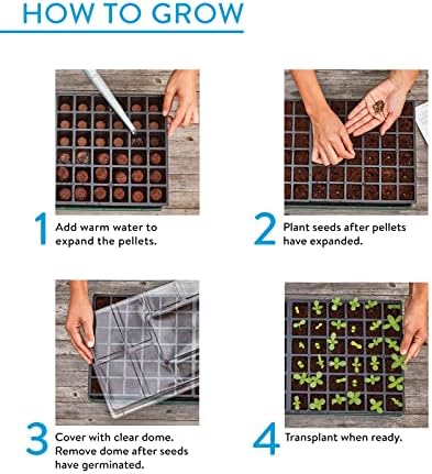 Burpee XL Self-Watering Growing System Indoor Seed Starting 10" W x 20" L x 5" H, 1 Kit (32 Cells) - Image 3
