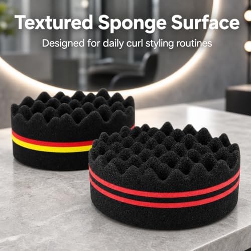 6PCS Afro Twist Hair Styling Kit for Men & Women, Curl Sponge Set with Metal Pick, Afro Comb, Glove & Grid Tool, Defining Tools for Natural Curly, Coily & Textured Hair - Image 6