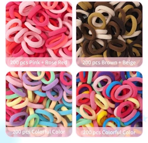 Ooosonlu 876 PCS Girls Elastic Hair Ties Set Hair Elastics for Kids - Image 4
