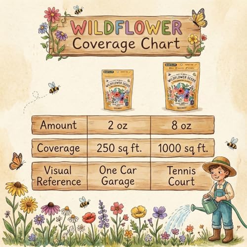 Seedboy Non-GMO Wildflower Seeds for Pollinators Bees Butterflies (2oz) - Image 5