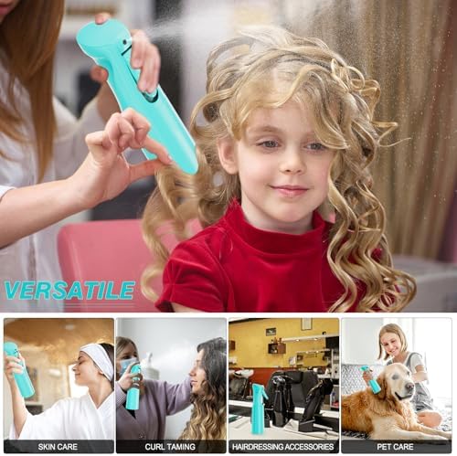 IMPORX Continuous Spray Bottle for Hair 2 Pack (10.1oz/300ml) Cyan - Image 5