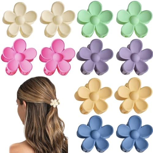 12 Pcs Colorful Mini Hair Claw Small Hair Clips for Women Kids Girls, 1.37 Inch Tiny hair clips Jaw Clips Clamps Nonslip Clip/Hair Accessories, Assorted Colors(6 Colors) by YosaiHom