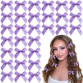 Bow Hair Clips Purple Ribbon Hair Bows Satin Mini Bowknot Y2K Hair Barrettes Cute Hair Accessories for Girls by YAEISM