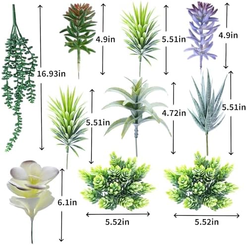 COTSEN 25 Pcs Artificial Succulent Plants Fake Succulents Assorted Unpotted Suitable for Office Garden Interior Decor - Image 6