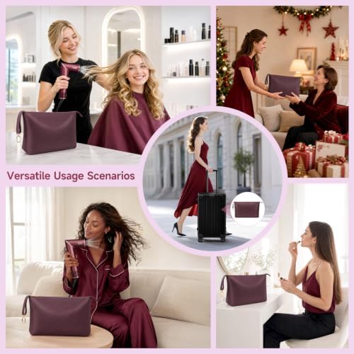 Travel Hair Dryer Bag for Shark FlexStyle Case & Attachment, Cherry - Image 6