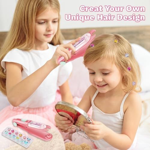 kidzkube Hair Gem Stamper Kit, Birthday Toys for Girls Ages 3-12 - Image 2