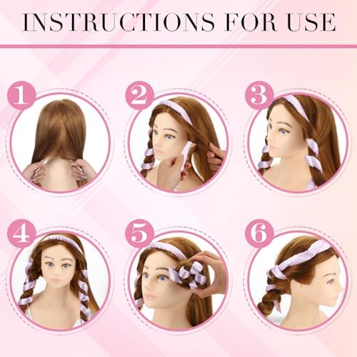 Heatless Curling Rod Headband, Heatless Hair Curler Overnight - Image 5