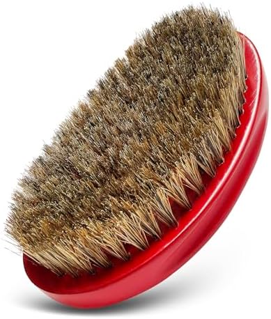 Soft Wave Brush for Men 360 - LexRory Curved Boar Brushes for Wavy Hair by MANSHION