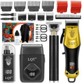 Hair Clippers for Men with LED Power Display, 4-Piece Grooming Kit by LQT