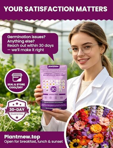 Wildflower Seeds Mix Hummingbird & Butterfly Cafe, 20 Heirloom Varieties, Specially Formulated to Attract Pollinators – High Germination for Outdoor Garden (4oz) - Image 7