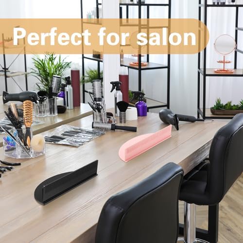 Nuogo 2 Pieces Hair Extension Holder, Acrylic Braiding Rack, Black, Pink - Image 6