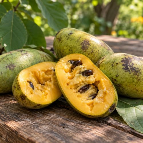 Pawpaw Tree Live in Quart Pot, 6-12" Tall, Cold-Hardy North American Fruit Tree, Native Fruit Tree Starter for Backyard and Garden Rows - Image 4