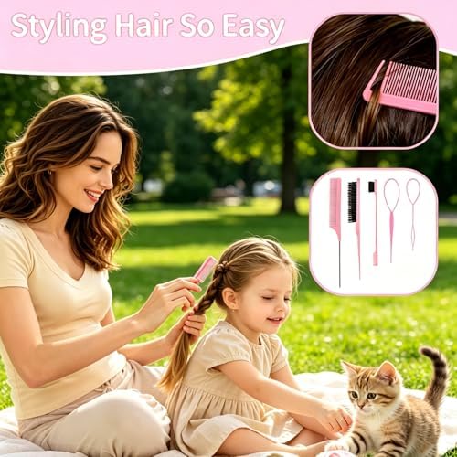 Soft Elastic Hair Ties，Colorful Hair Bobbles for Girls, Multicolor Hair Accessories Set with Hair Tail Tools & Cute Mini Hair Clips (Jumbo Pack(1000PCS)) - Image 6