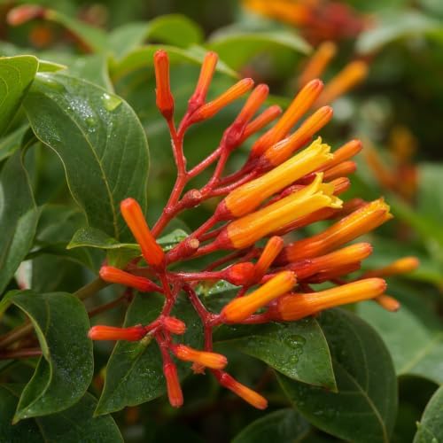 Firebush Dwarf I 10 Large 4 Inch Pots I Hamelia Patens Compactal Vibrant Red-Orange Blooms, Low-Maintenance, Heat-Tolerant, Perfect for Small Gardens and Containers - Image 3