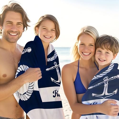 JML Personalized Beach Towel with Name, Microfiber, 35 x 70 in - Image 4