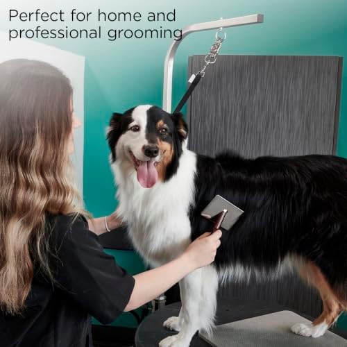 Groomer Essentials Soft Slicker Brush, Large for Thick Coats & Doodles - Image 4