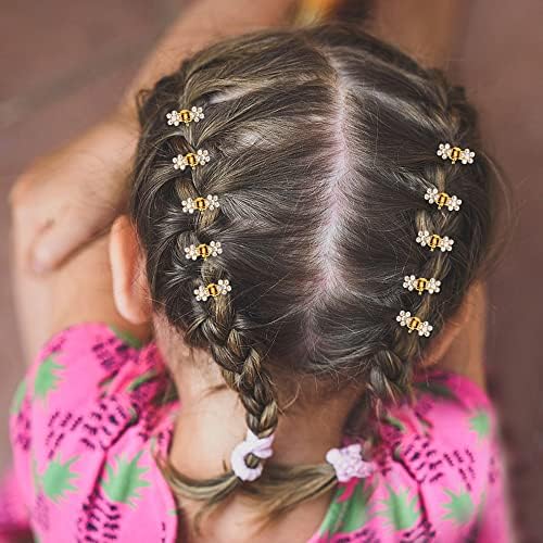 ANBALA 65 Pcs Small Hair Clips Mini Hair Claw Clips No-Slip Grip Jaw Clip Glitter Teeth Clips Rhinestone Metal Clamps Flower Hair Accessories for Women Girls (Gold-13Colors) - Image 2