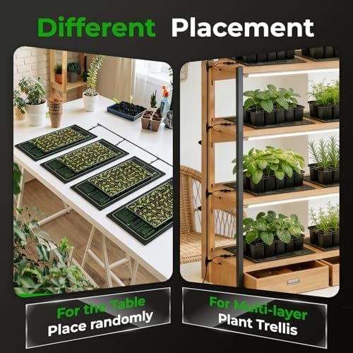 Seedling Heat Mat - Kokopro Durable Waterproof Heating mat for Plants Warm Hydroponic Heat Pad (4 in 1-10''x20.75'') - Image 5