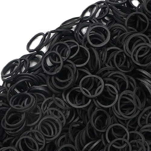 AIWOQI Rubber Bands Mini 2000pcs Rubber Band Black 0.5inch Small - Image 5