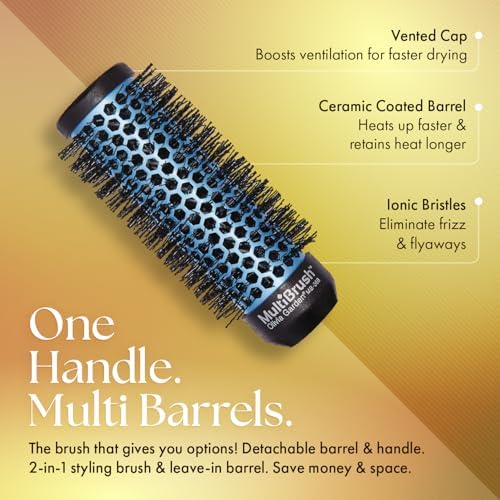 Olivia Garden MultiBrush - Non-Electrical Detachable Thermal Brush with Ceramic Barrel - Image 3