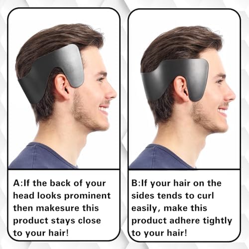 2 Pack Men's Side Hair Press Tools No Heat Hair Straightener for Men's Grooming Tool Scalp Care Protection Hairs Style Straightener for Grooming Fast Easy Styling - Image 5