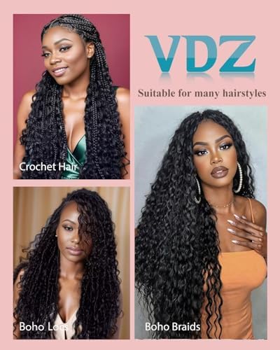 16 Inch Inch Human Crochet Hair for Black Women, Feather Human Hair Extensions 170g 120 Strands, Miracle Look Hair Bundles, Soft Lightweight Small Knots Deep Wave Texture for Protective Styles - Image 6