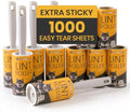 DELOMO Lint Roller for Pet Hair Extra Sticky, Mega Value Set of 1000 Sheets by DELOMO