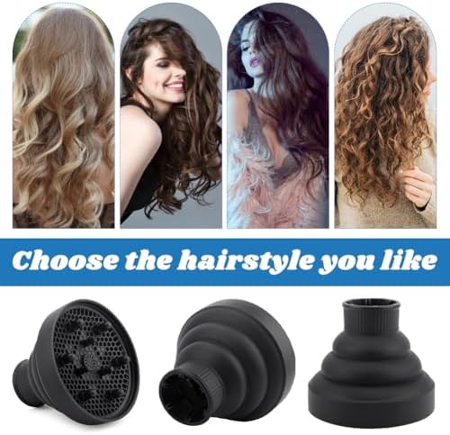 Collapsible Hair Dryer Diffuser for Nozzle 1.57 to 1.96 inches - Image 7