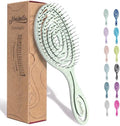 Ninabella Detangler Brush - No Tangle Hair Brush for Women, Fine, Thick and Long Hair - Hairbrush for Wet and Dry Hair, Gentle on the Scalp - Green by Ninabella