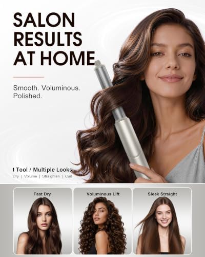 6-in-1 Hot Air Brush & Hair Dryer, 110,000 RPM High-Speed Ionic Blow Dryer - Image 7
