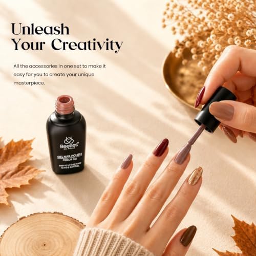 Beetles Fall Gel Nail Polish Set, 20 Colors Warm Mist Gel Polish - Image 6