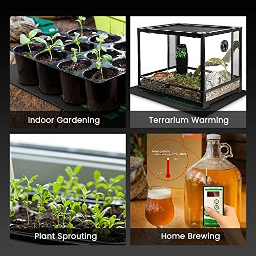 MARS HYDRO 10" x 20.75" Seedling Heat Mat with Thermostat Combo Set - Image 4