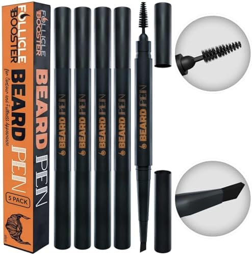 Beard Pen Filler for Men - Barber Styling Grooming Pencil - Medium Brown by FollicleBoosterbythehairlossdude