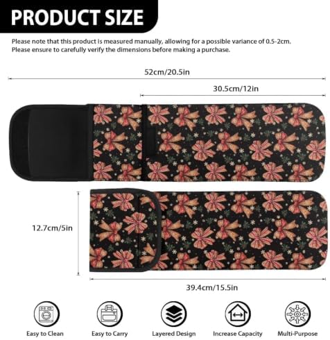 Flashideas Christmas Bow Curling Iron Holder Heat Resistant Neoprene Curling Iron Cover Bag with Pocket Curling Iron Organizers and Storage for Hair Straightener, Curling Iron, Flat Iron - Image 6