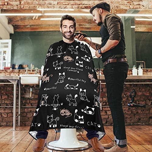 visesunny Professional Barber Cape Polyester Hair Cutting Salon Cape Apron Anti-Static Beard Bib - Image 2