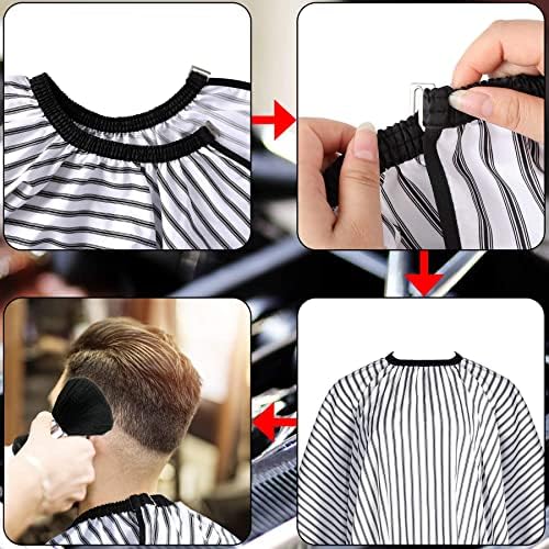 FEBSNOW Barber Cape Professional Hair Cutting Cape with Neck Duster Brush - Image 5