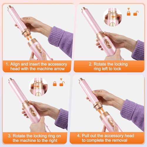 Hair Dryer Brush, 5-in-1 Detachable Multi Hot Air Styler for All Occasions - Image 2