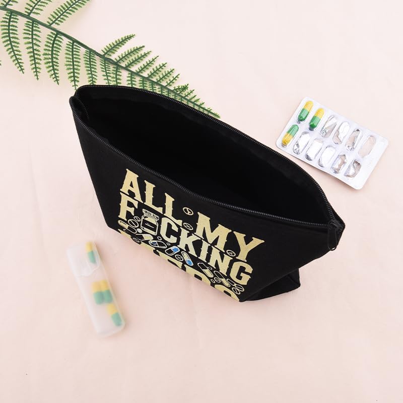 Patient Medication Pouches for Traveling Med Case for Pill Box Storage Container Pharmacy Doctor Medical Funny Novelty Gifts for Physician Nursing Assistant Pharmacist Nurse Makeup Bags for Work - Image 6