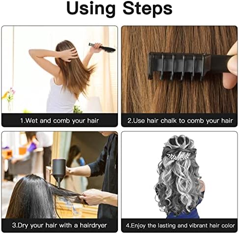 Hair Chalk Comb – Temporary Dye for Kids, Washable & Fun for Parties - Image 4