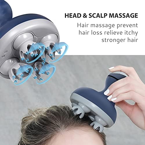 COMFIER Cordless Electric Scalp Massager with Mutlti-Modes Vibration, Handheld Cat Head Massager for Pets, Portable Dog Head Massage for Deep Clean and Stress Relax - Image 2