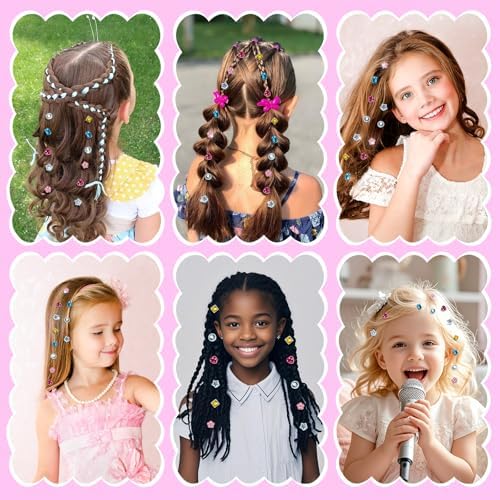 kidzkube Hair Gem Stamper Kit, Bling Hair Jewels for Girls Toys, Hair Styling Tool with Reusable Shining Diamonds, Birthday Gifts Toys for Girls Ages 3 4 5 6 8-12 (Green) - Image 6