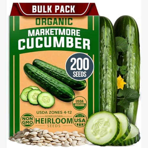 HOME GROWN Vegetable Seed Bundle - Beefsteak Tomato (600+), Organic Marketmore Cucumber (200+), Contender Bush Bean (28+) & Sweet Banana Pepper (94+) Seeds - Image 4
