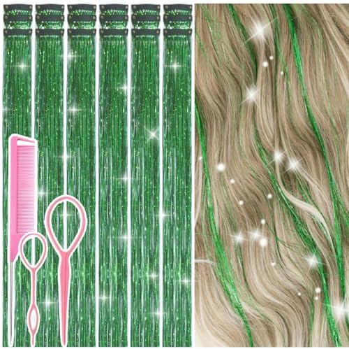 Hair Tinsel Clip in Green Fairy Hair Tinsel Kit by Rootoofocusesonthesecretstoenhancingwomensbeauty